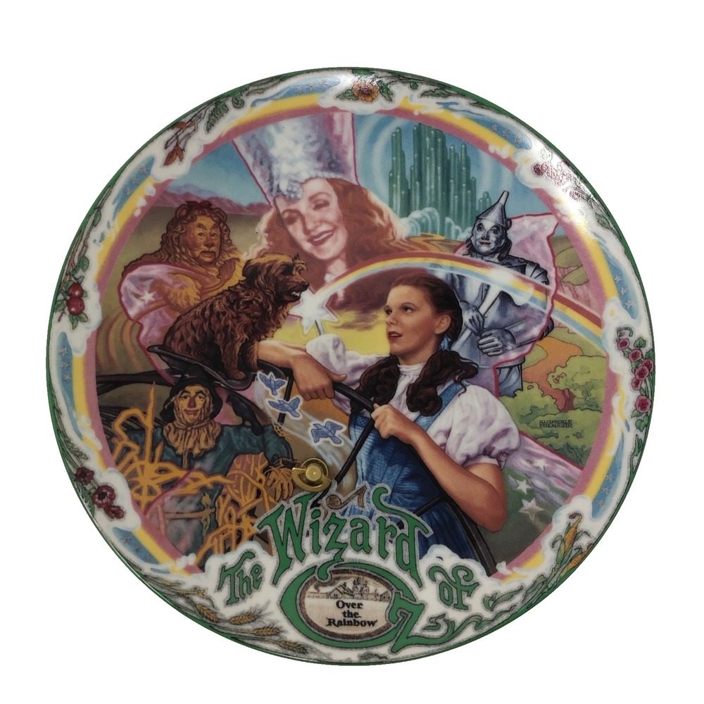 The Wizard Of Oz Over The Rainbow Decorative Collectors Plate Bradex Music Box